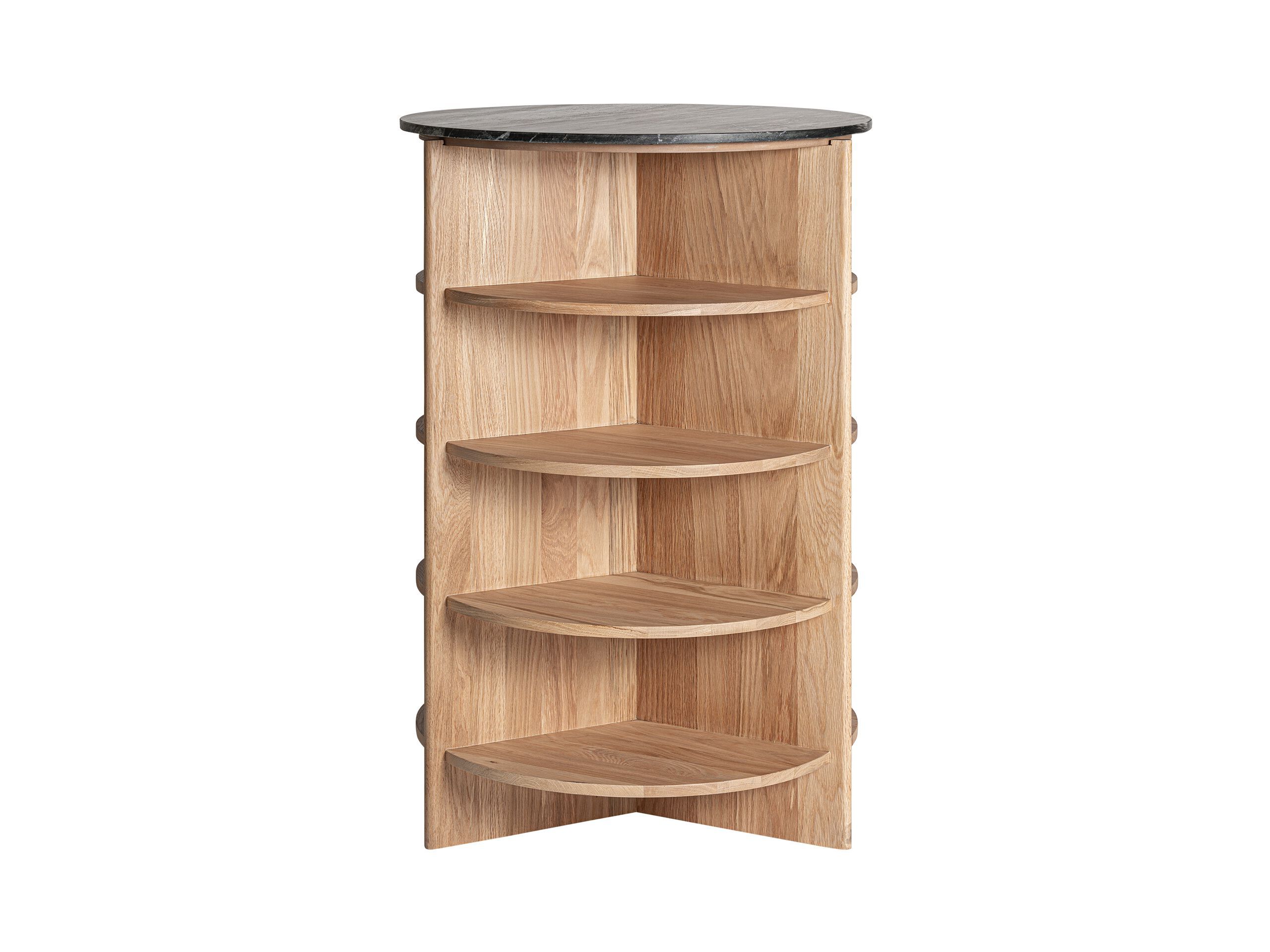 Высокий круглый журнальный столик из дуба Vical Home Нара ARCH-00069282