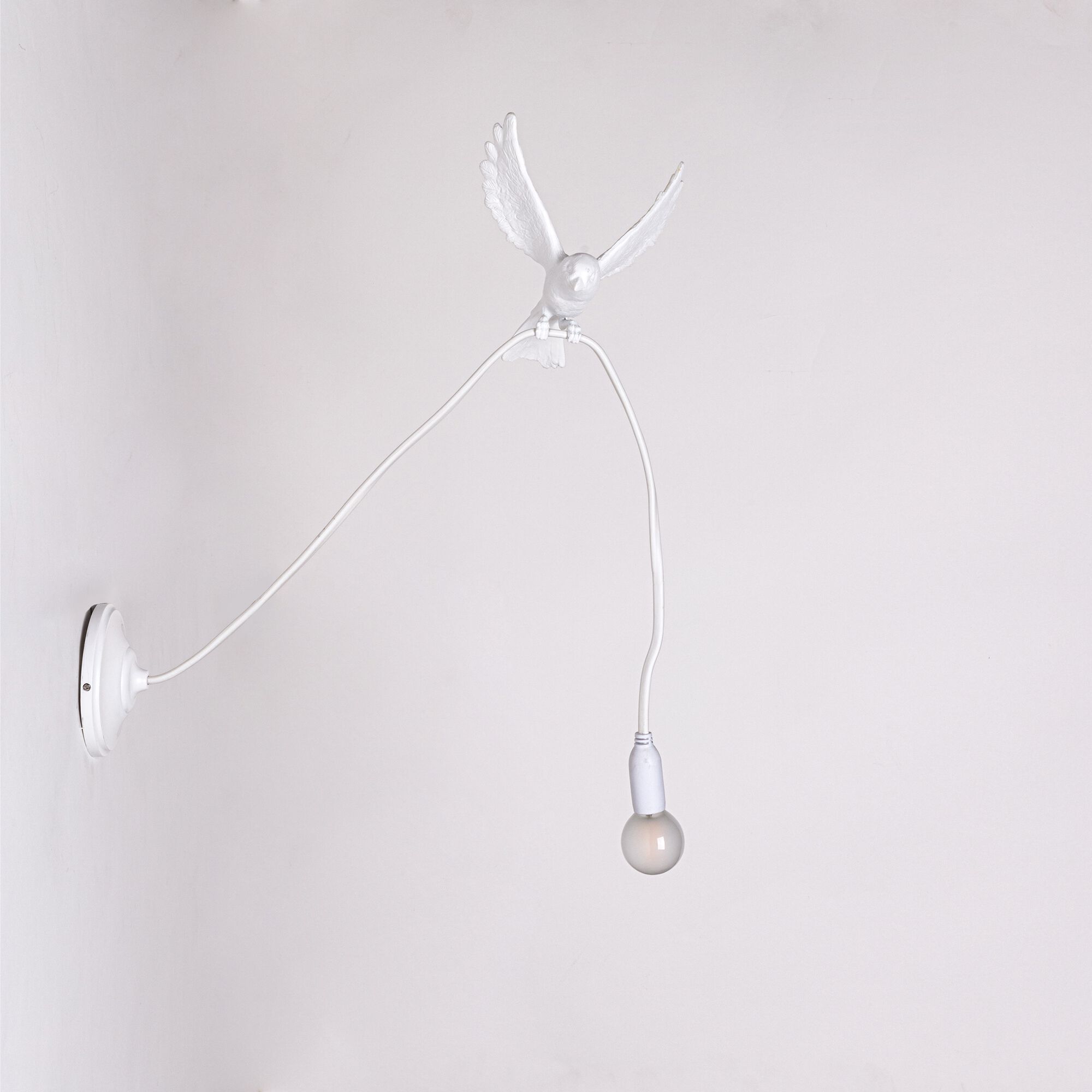 Светодиодный настенный светильник из смолы Seletti Sparrow Lamp ARCH-00095035 - Вид №4