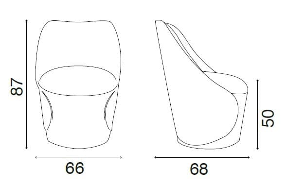 Кожаный поворотный стул Fasem Electa ARCH-00079586 - Вид №8