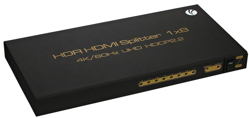 DD428 Разветвитель <> hdmi splitter (1in -> 8out, ver2.0) VCOM Santreyd 