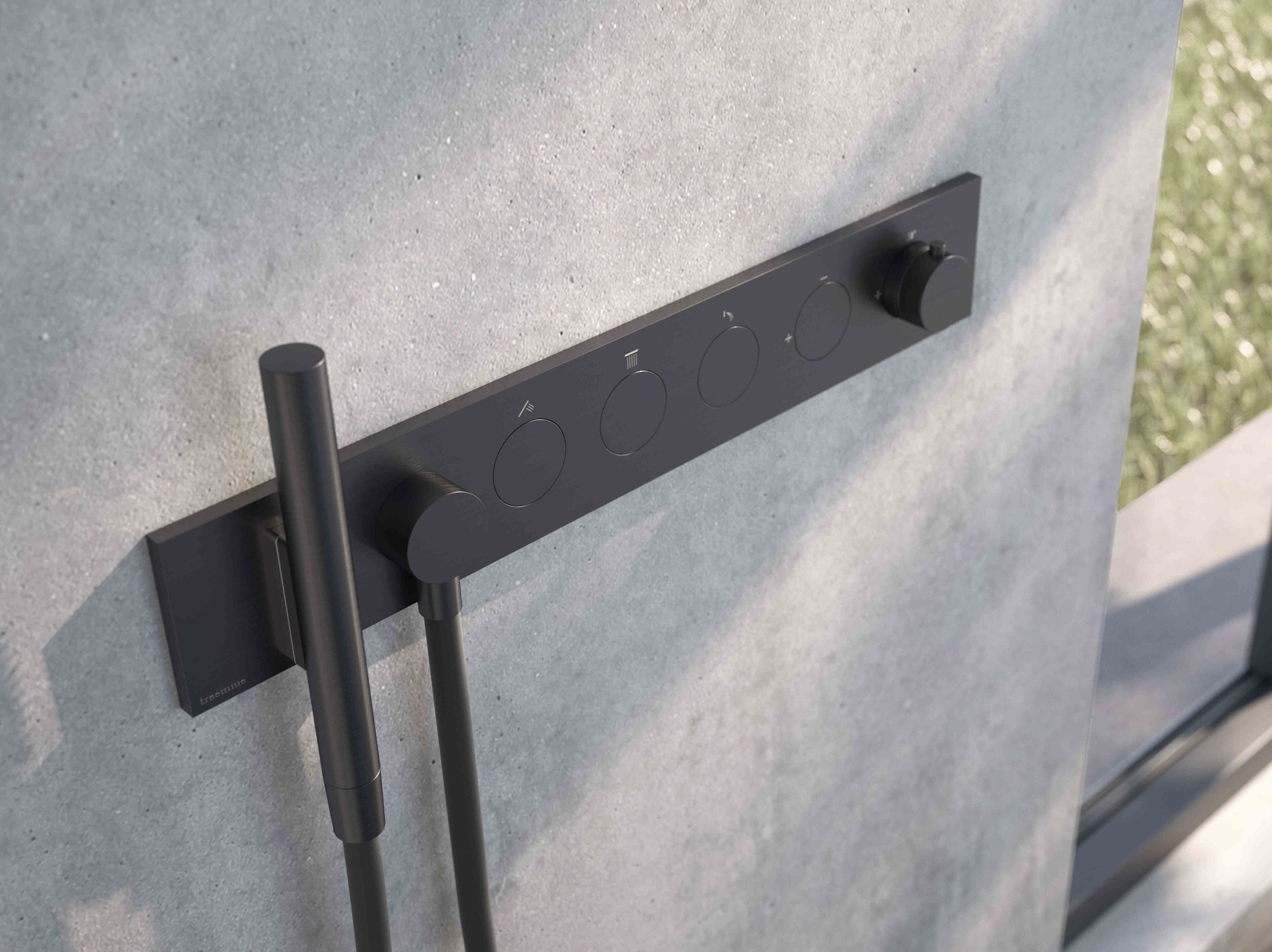 Встраиваемый термостатический смеситель для душа с 5 отверстиями Rubinetterie Treemme W-touch ARCH-00130753 - Вид №1