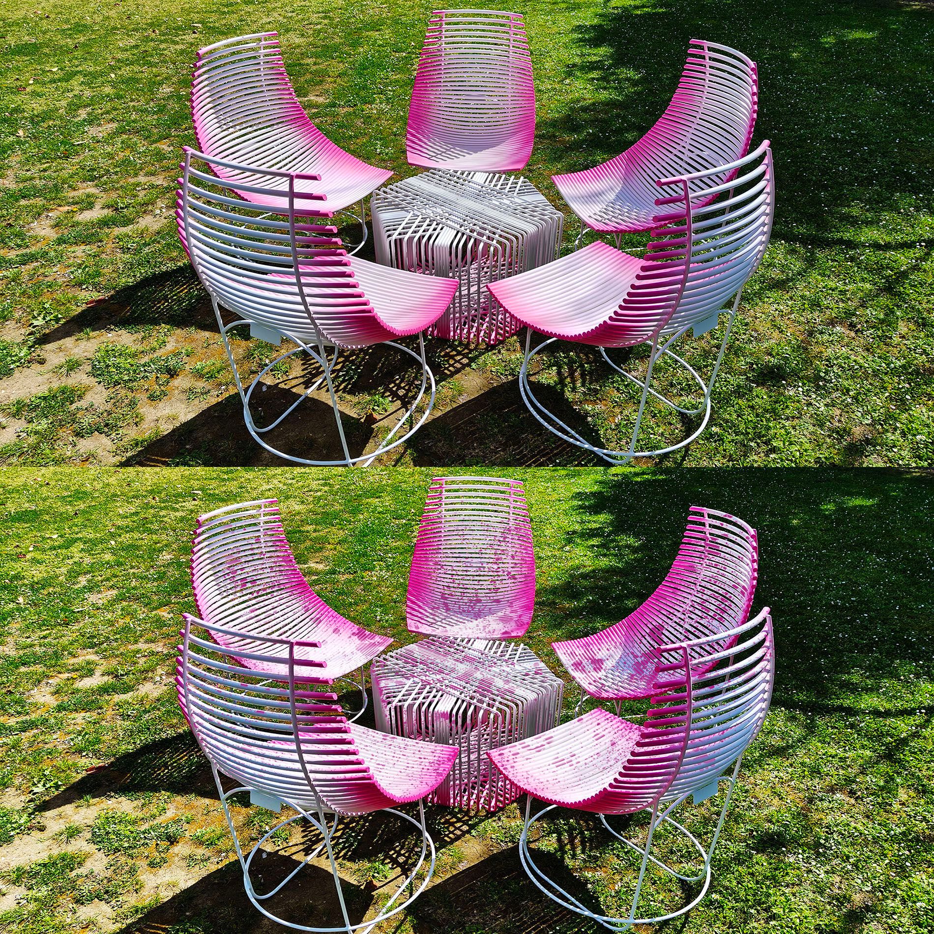 Гостиная сад набор из оцинкованной стали с фотокаталитической обработкой Creazione SUGO PETALI ARCH-00063965 - Вид №4