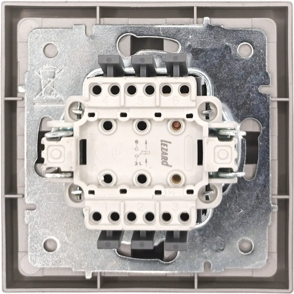 Кнопка дверного звонка Lezard Zima проводная, серый матовый 89398414 STLM-1577524 - Вид №3