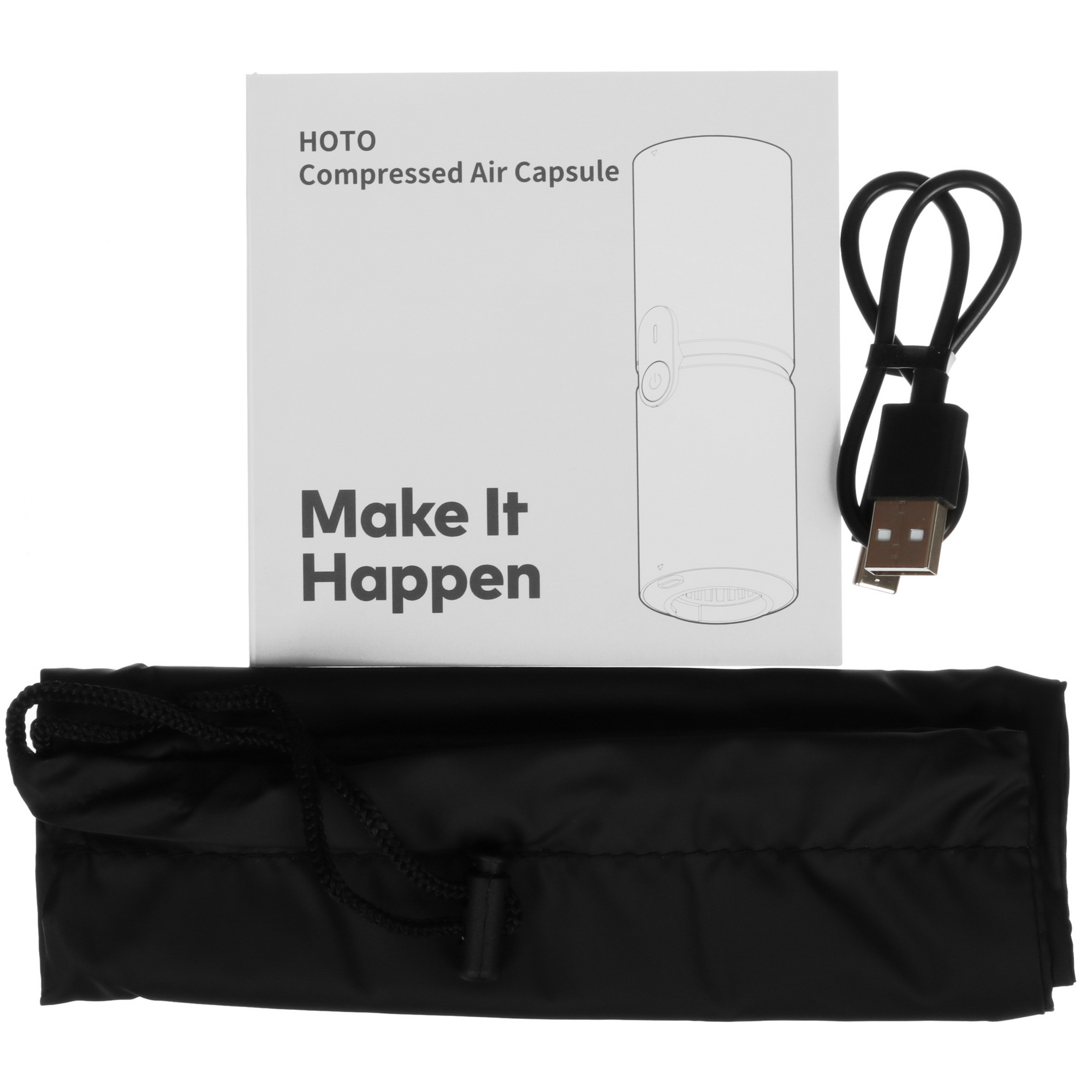 9080277 Пылесос   ручной HOTO Compressed Air Capsule HOE0001GL  черный STDN-0002596 - Вид №8