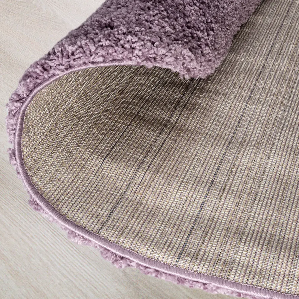 Ковер полипропилен Шагги Тренд L001 ø150 см цвет сиреневый MERINOS STLM-2193295 - Вид №2