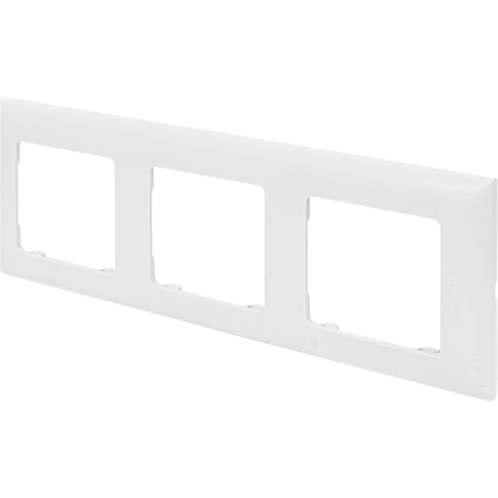 LEXMAN LILIAN Classic - универсальная рамка для розеток, 3 поста, белый 86761676 STLM-0071387 - Вид №1