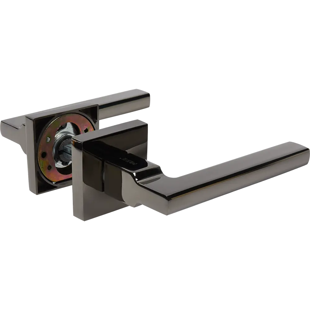 Ручка дверная на розетке Reinz Рим, цвет черный никель RENZ STLM-2132513