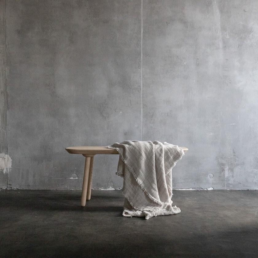 LinenMe Однотонный льняной плед ручной работы Washed waffle big 0913501  - Вид №8