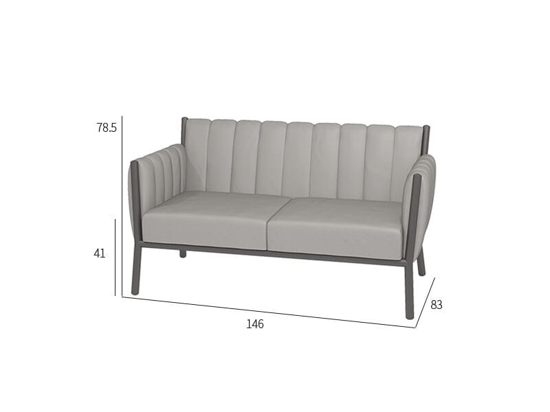 2-местный тканевый садовый диван VINEKO Morris ARCH-00019351 - Вид №2