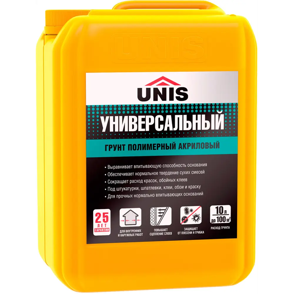 Грунтовка для сухих помещений Unis 10 л STLM-2199547