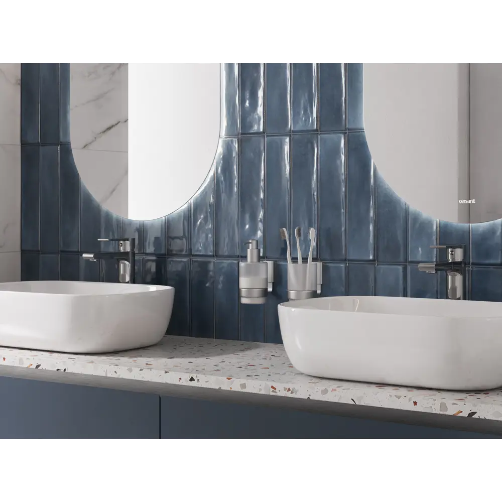 Настенная плитка KREAFORTA Cascada 29.8x59.8 1.425м цвет синий STLM-2059310 - Вид №6