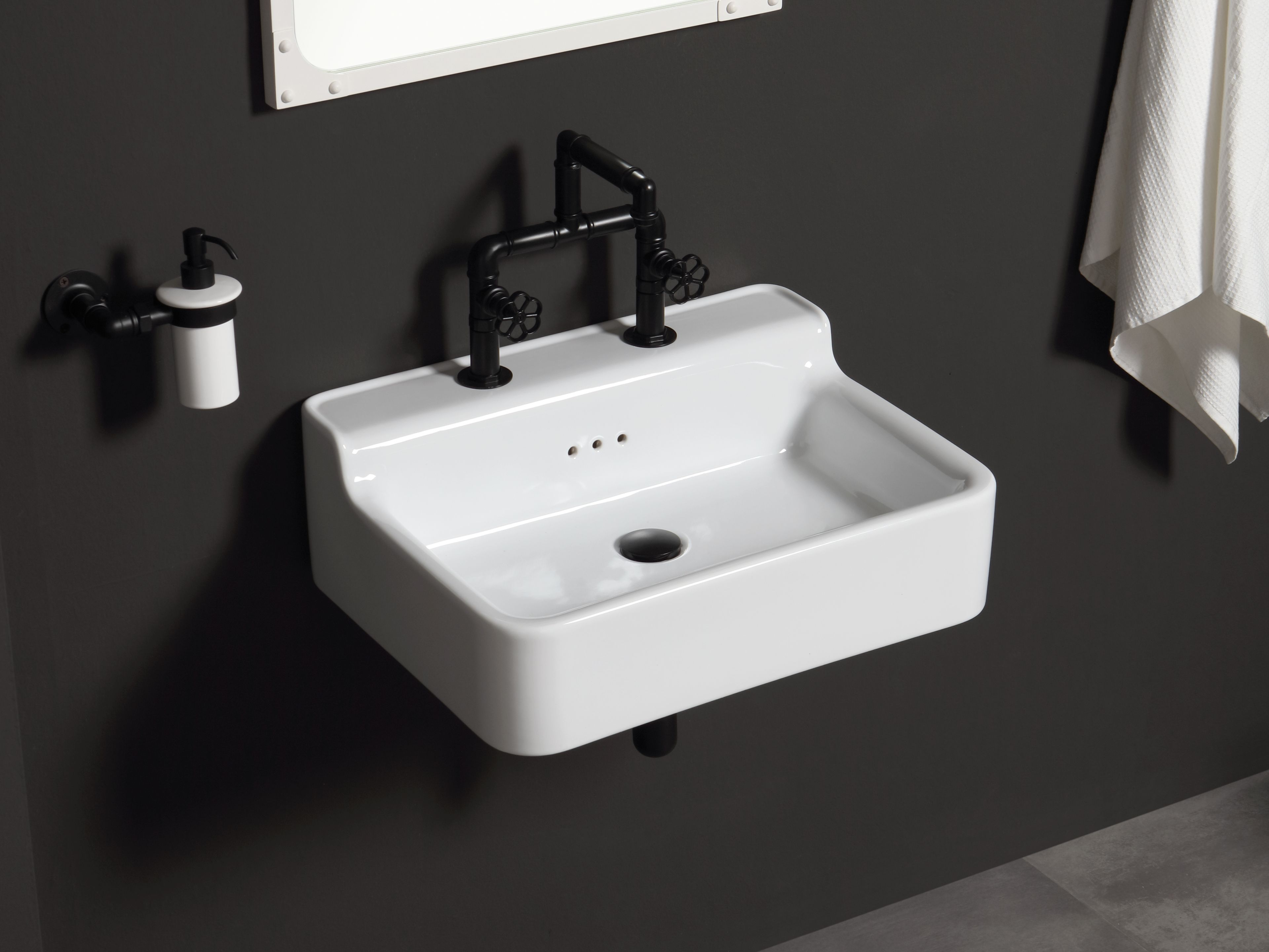 Керамическая прямоугольная подвесная раковина BLEU PROVENCE Industrialis ARCH-00077497