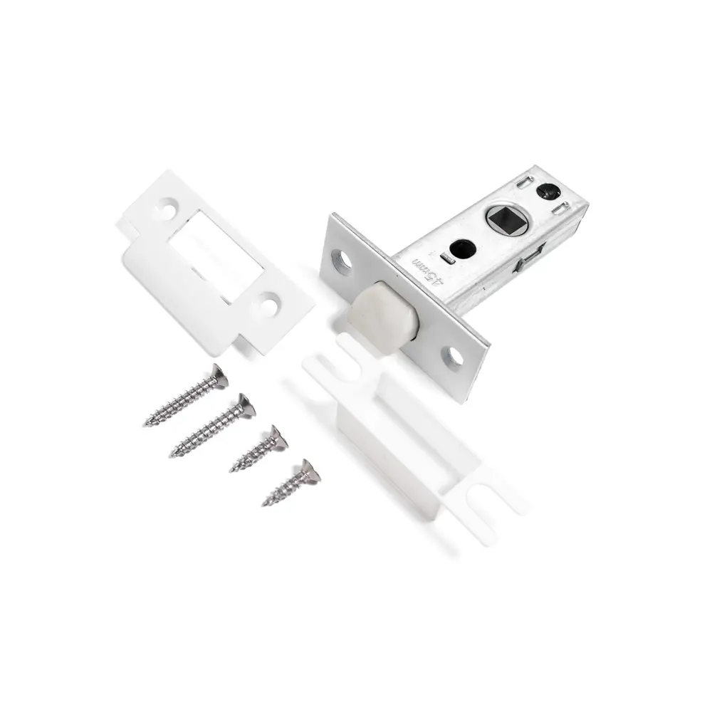 Защелка межкомнатная Palladium 400 70x20 мм сталь цвет белый STLM-2030439 - Вид №1