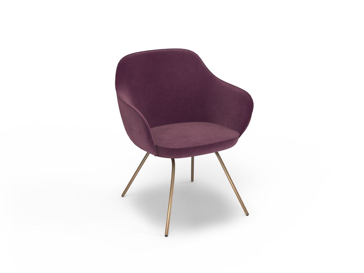 Мягкий тканевый стул с подлокотниками MOMENTI Home &amp ARCH-00053649 - Вид №2