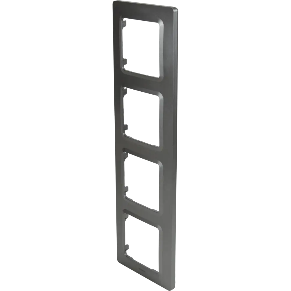 LEXMAN LILIAN - Универсальная рамка для розеток 4 поста в цвете Титан 86761649 STLM-1401343 - Вид №1