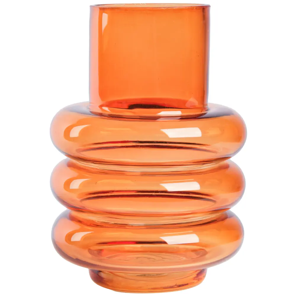 Ваза Кольца стекло цвет светло-коричневый 14.2 см Santreyd STLM-2016264 - Вид №1