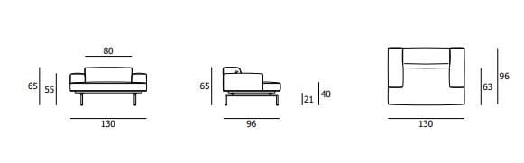 Кресло с подлокотниками Living Divani Сумо ARCH-00026540 - Вид №7