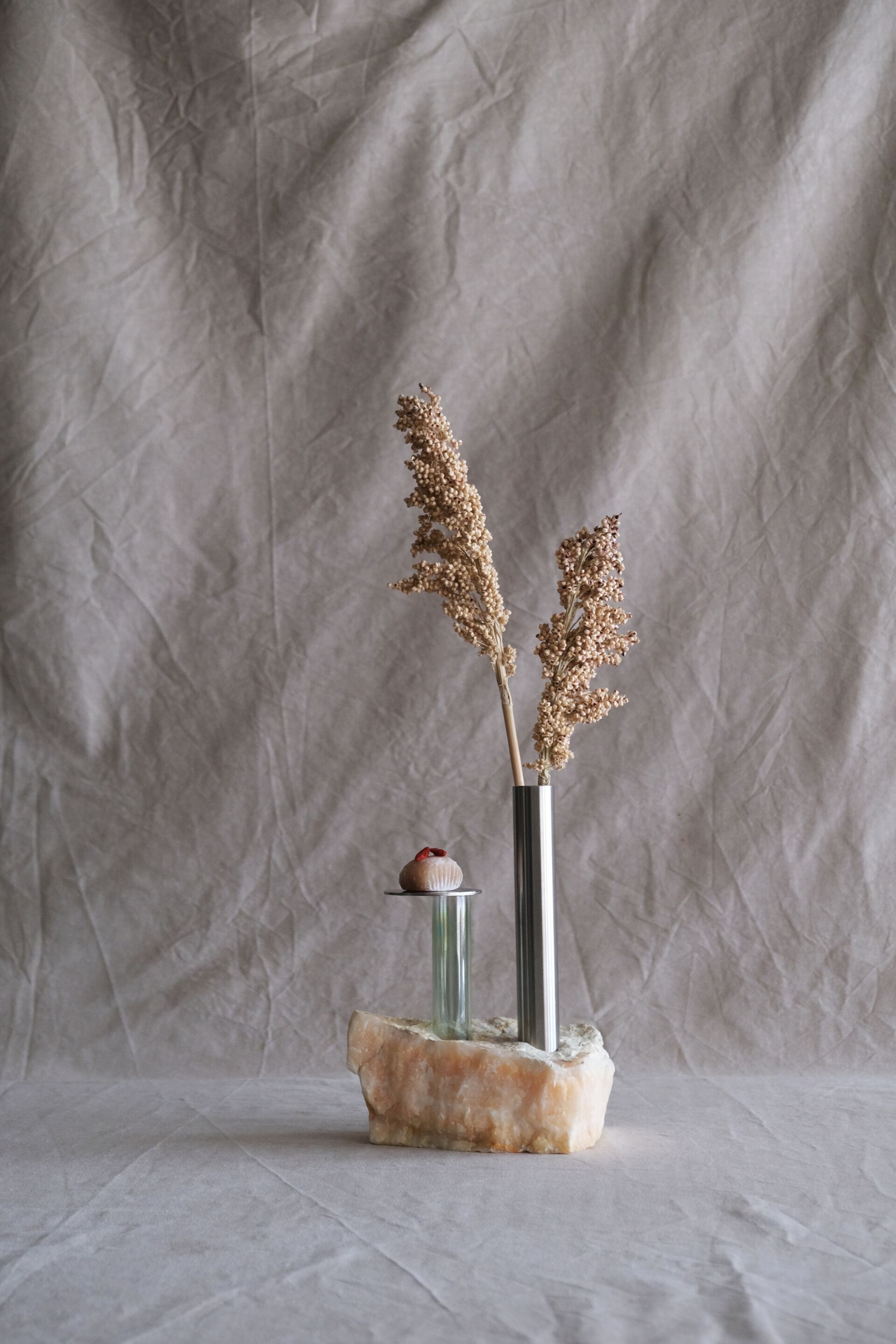 Оникс, нержавеющая сталь и боросиликатное выдувное стекло VESTA FURNITURE метеориты ARCH-00035433 - Вид №1