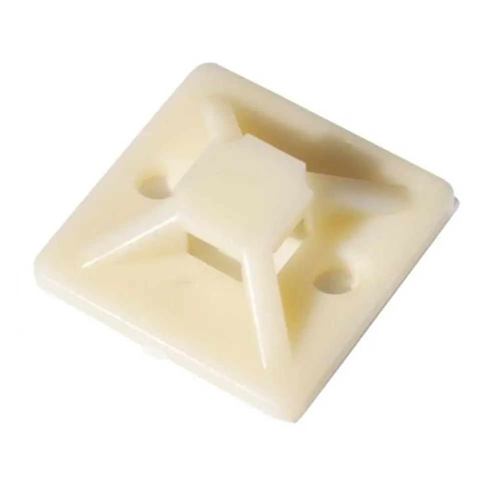 ЭКОПЛАСТ - Самоклеящаяся площадка для кабельных хомутов 19×19 мм (100 шт) 10059372 STLM-1114767