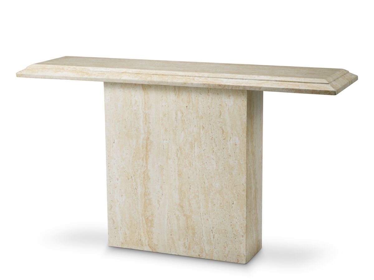 Прямоугольная консоль из искусственного травертина Eichholtz CHARLES ARCH-00022134