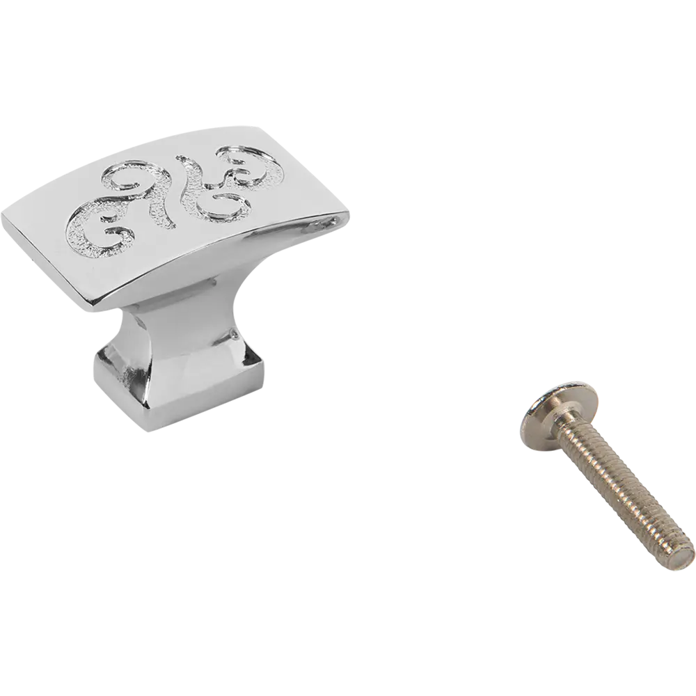 Мебельная ручка-кнопка RK-092, ЦАМ, цвет хром KERRON STLM-2019273 - Вид №2