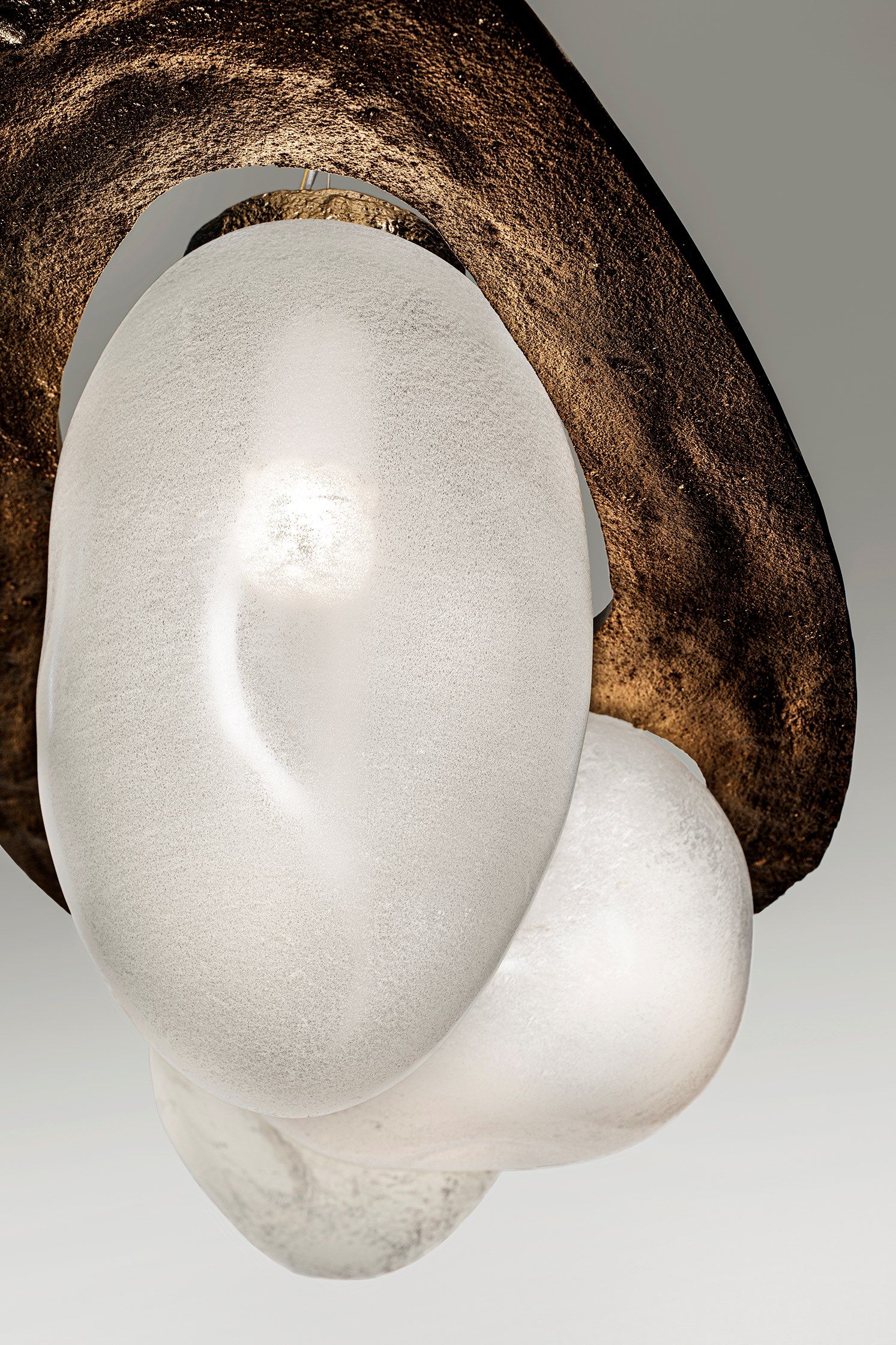 Подвесной светильник из дутого стекла и металла Patrizia Volpato Камень ARCH-00103808 - Вид №15