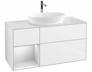 Villeroy&Boch Тумба под раковину Прямоугольная версия FA61MTGF Finion Glossy White Lacquer