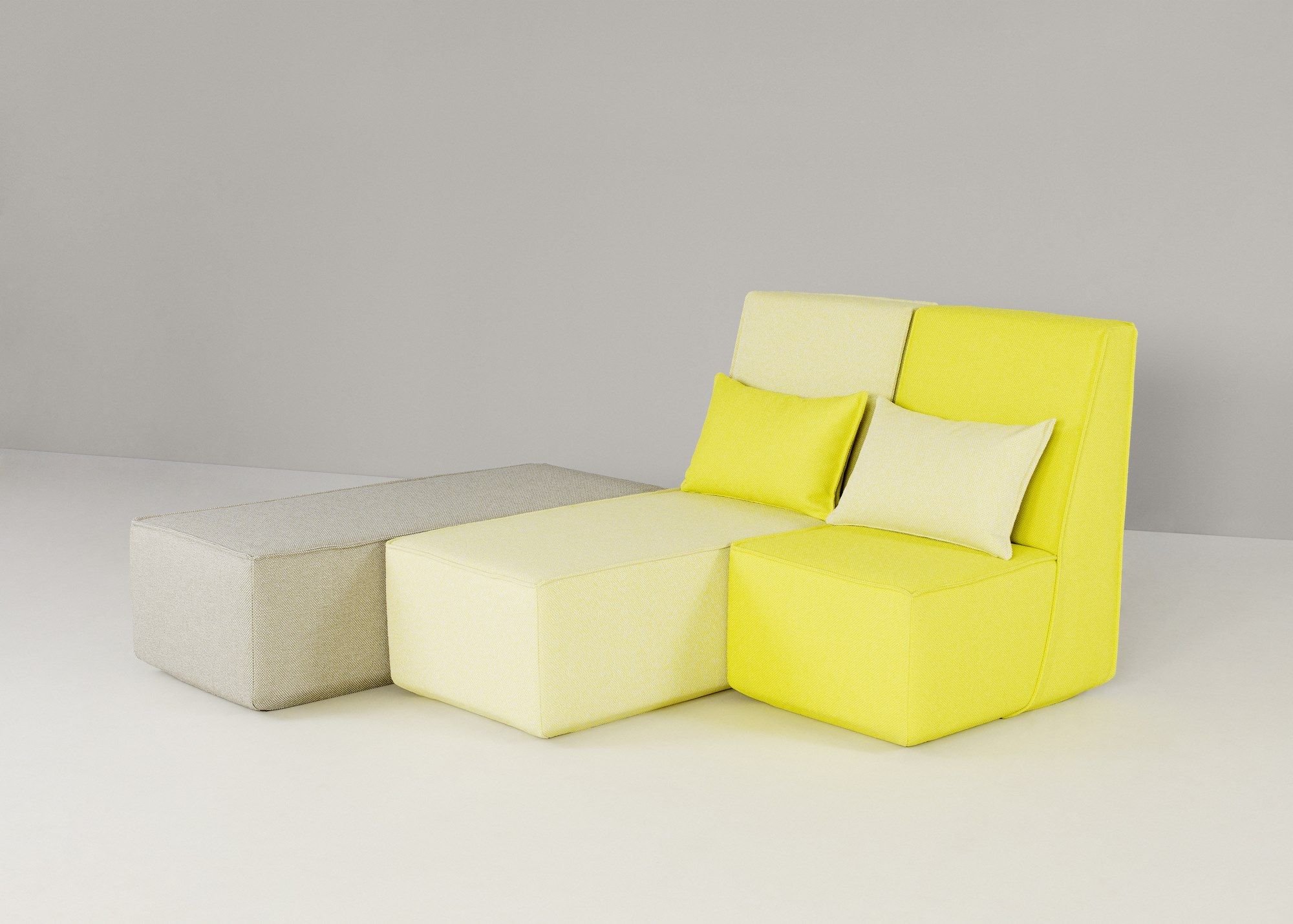 Модульный прямоугольный пуф из ткани Cubit by Mymito ARCH-00027759 - Вид №14