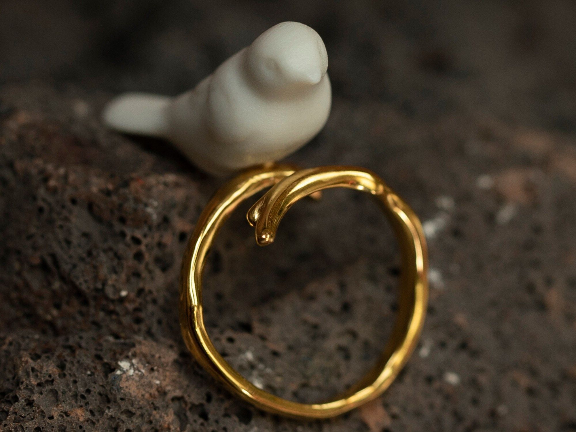 Кольцо с золотым листом Lladró Magic Forest ARCH-00029599 - Вид №1