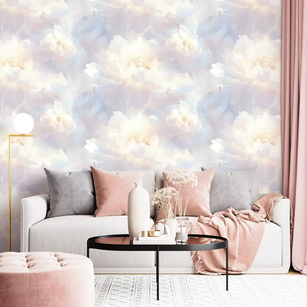 Обои флизелиновые Сара голубые 1.06 м 78002-45 Santreyd STLM-2032197 - Вид №2