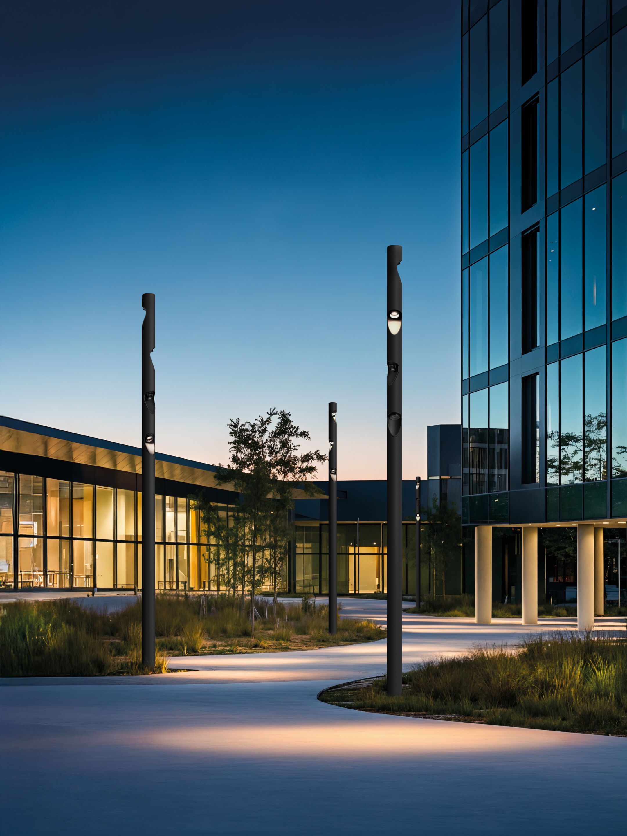 Алюминиевый светодиодный уличный фонарь для сада SIMES Shift Pro ARCH-00029631 - Вид №2