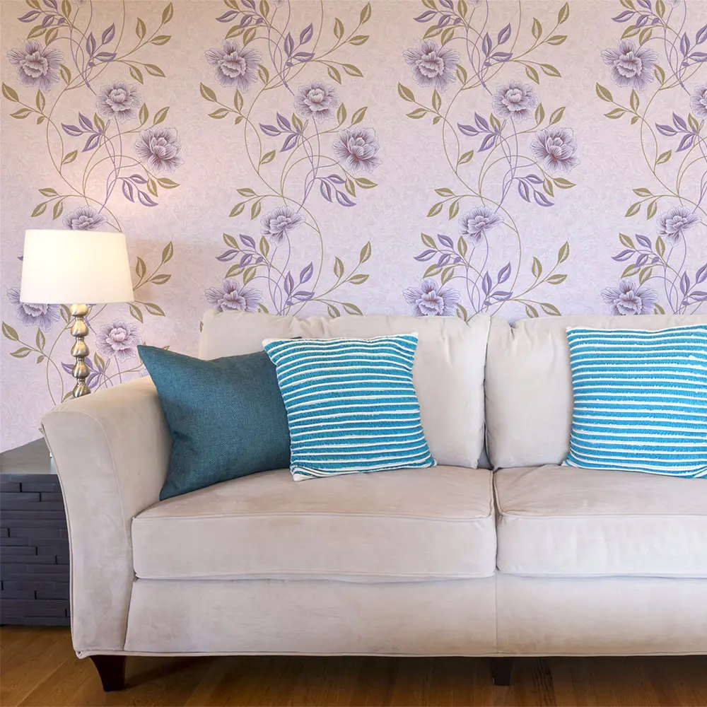 Обои виниловые Home Color Jardin фиолетовые 0.53 м 136-56 STLM-2018232 - Вид №2