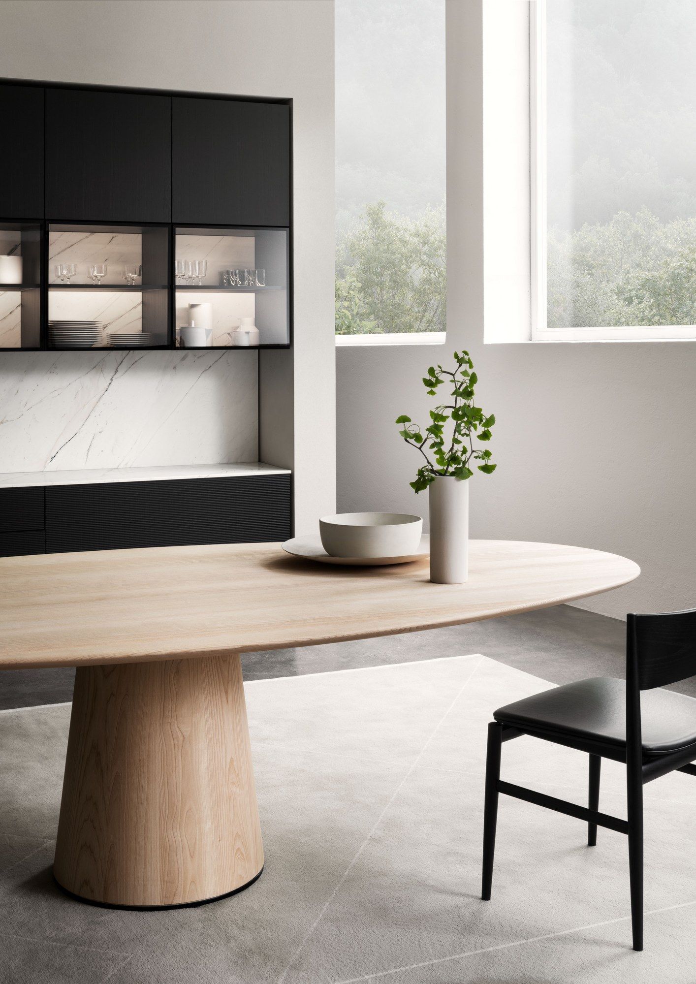 Овальный стол из ясеня Porro MATERIC ARCH-00118445 - Вид №7