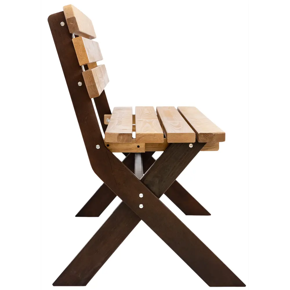 Скамья садовая Эстер 148x61x89 см дерево коричневый Santreyd STLM-2085272 - Вид №2