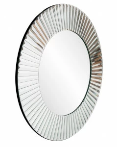 Зеркало настенное круглое 71 см серебряное "Теодор" LOUVRE HOME ДИЗАЙНЕРСКИЕ 00-3886364 Серебро