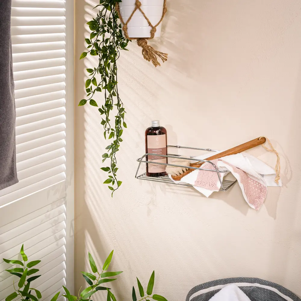 Полка для ванной 28x12x8.5 см цвет хром ЧМЗ Модулус STLM-2161126 - Вид №5