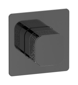 Внешние части встроенного смесителя на 1 потребителя WE ARE IB eo300cf_2 Black Chrome Elio