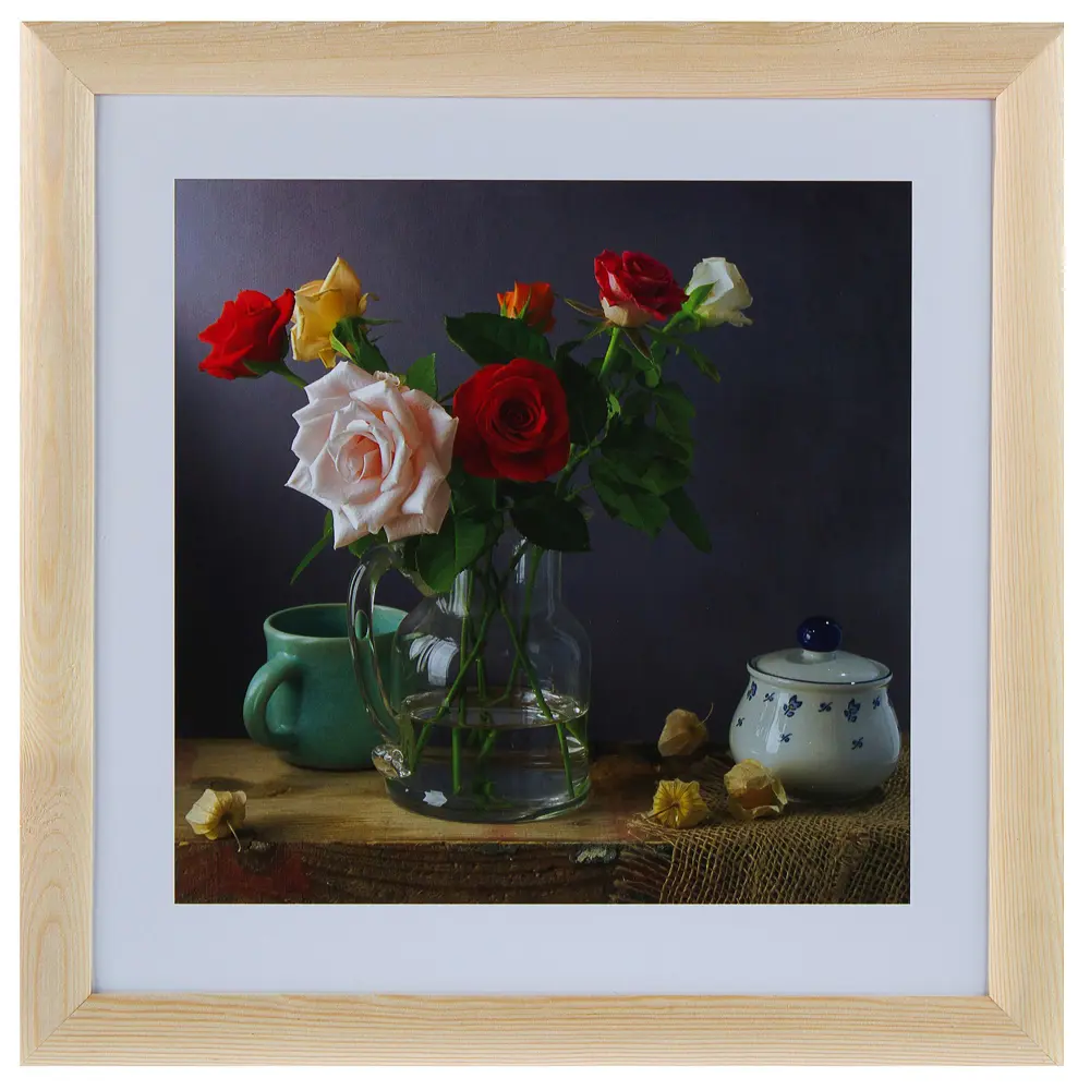 Постер в раме 40х40 см «Розы» Santreyd STLM-2033826