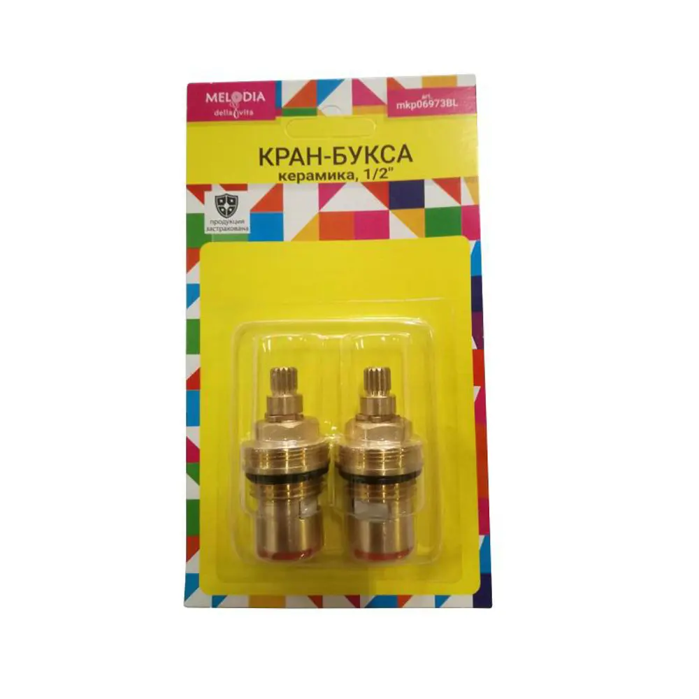 Кран-букса керамическая Melodia della vita MKP06973BL, 1/2" 2 шт