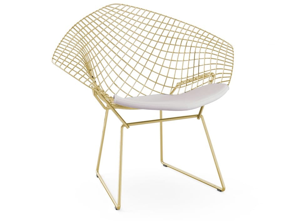 Стальное кресло с мягким сиденьем Knoll Bertoia ARCH-00010678 - Вид №8