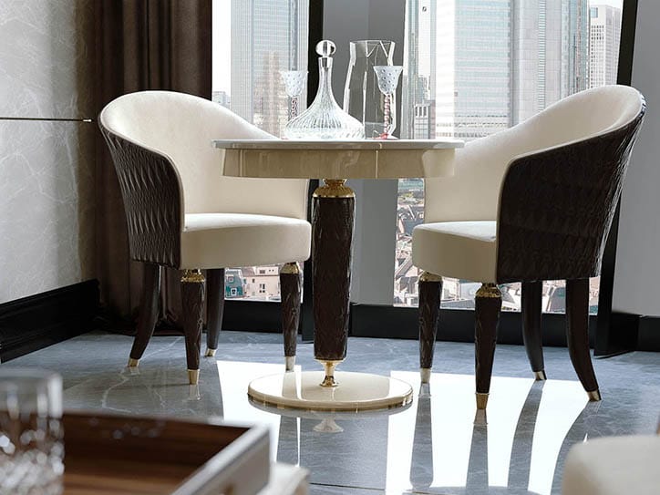 Кожаное кресло с подлокотниками Turri номер три ARCH-00092276 - Вид №1