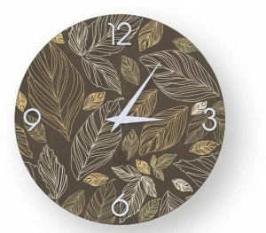 LIGNIS® Настенные часы из дерева с лепниной Dolcevita nature 10.056 / 10.134