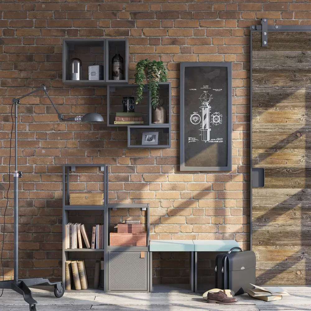 Полка-ящик Spaceo KUB Paris металл цвет графит STLM-2194841 - Вид №8