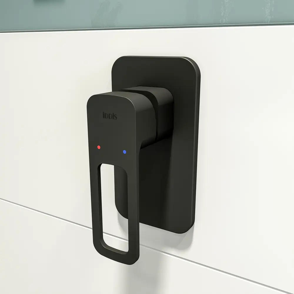 Смеситель для душа встраиваемый Iddis Slide SLIBL00i66 скрытый монтаж цвет черный матовый STLM-2209303 - Вид №2