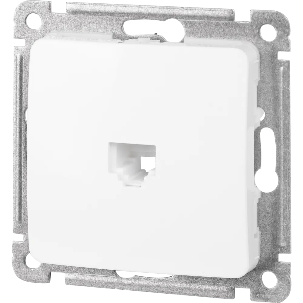 Телефонная розетка встраиваемая Hegel РСТ-400 цвет белый STLM-2100066 - Вид №1