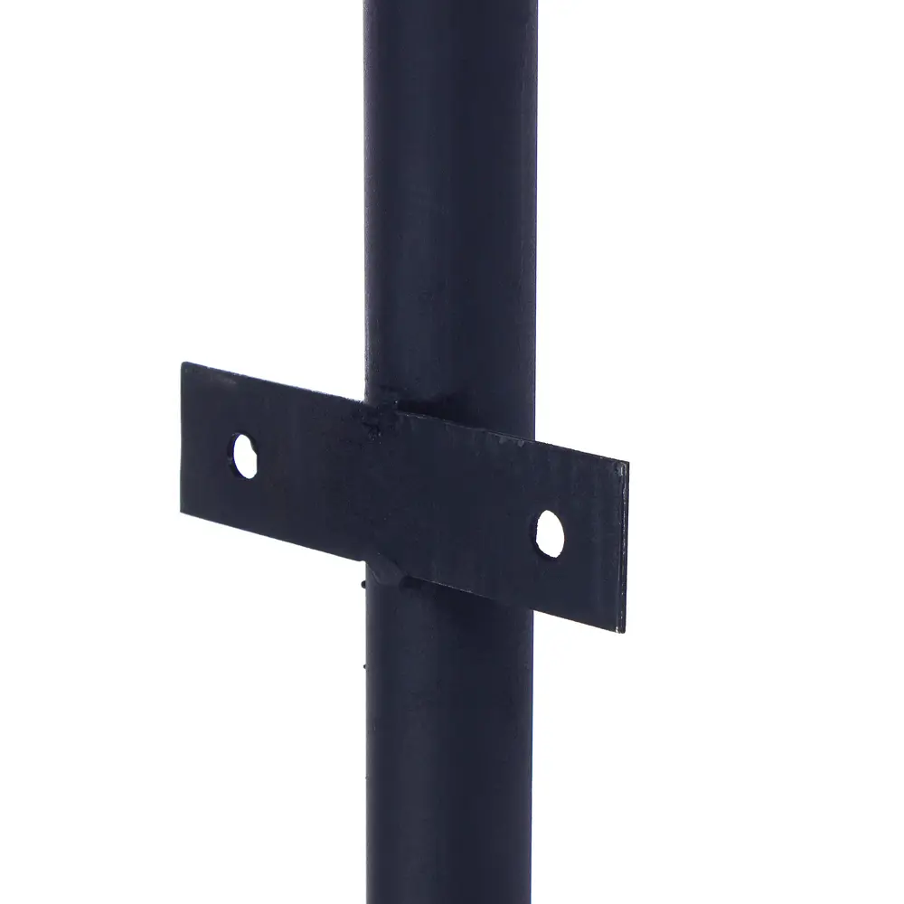 Столб для забора с ушами 2.3 м круглый 40 мм чёрный Santreyd STLM-2200130 - Вид №2