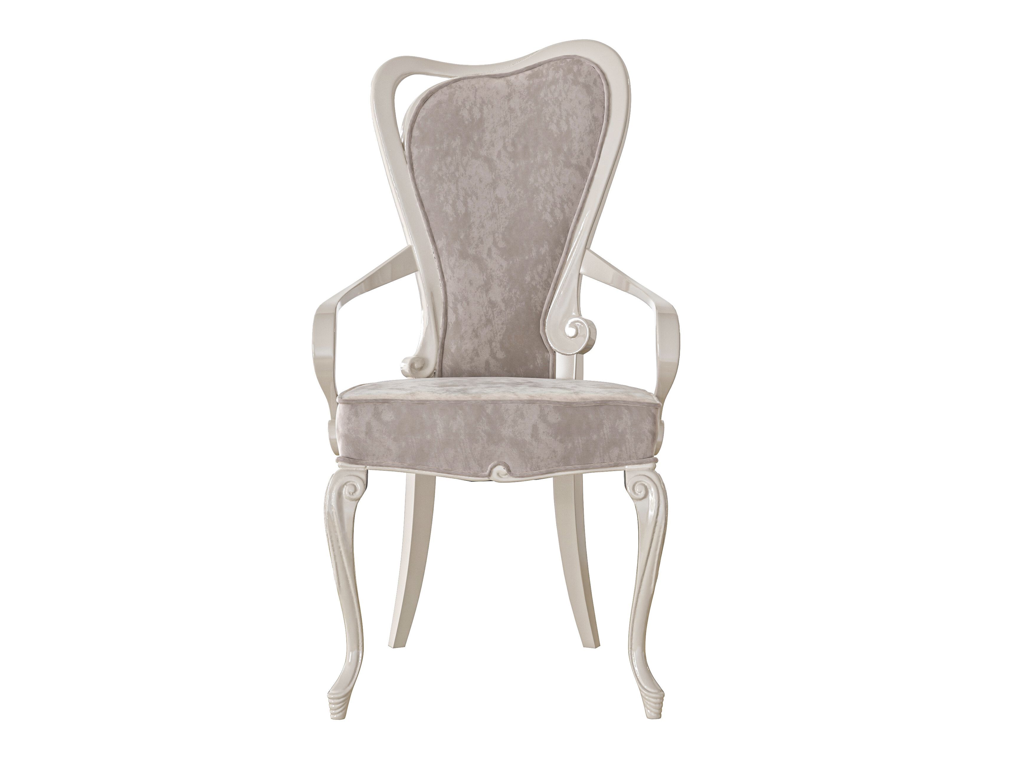 Бархатный стул с подлокотниками Modenese Luxury Interiors HEART ARCH-00017026