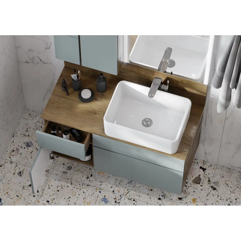 Столешница и панель Мишель 80 см, цвет дуб руст Santreyd STLM-2039315 - Вид №4