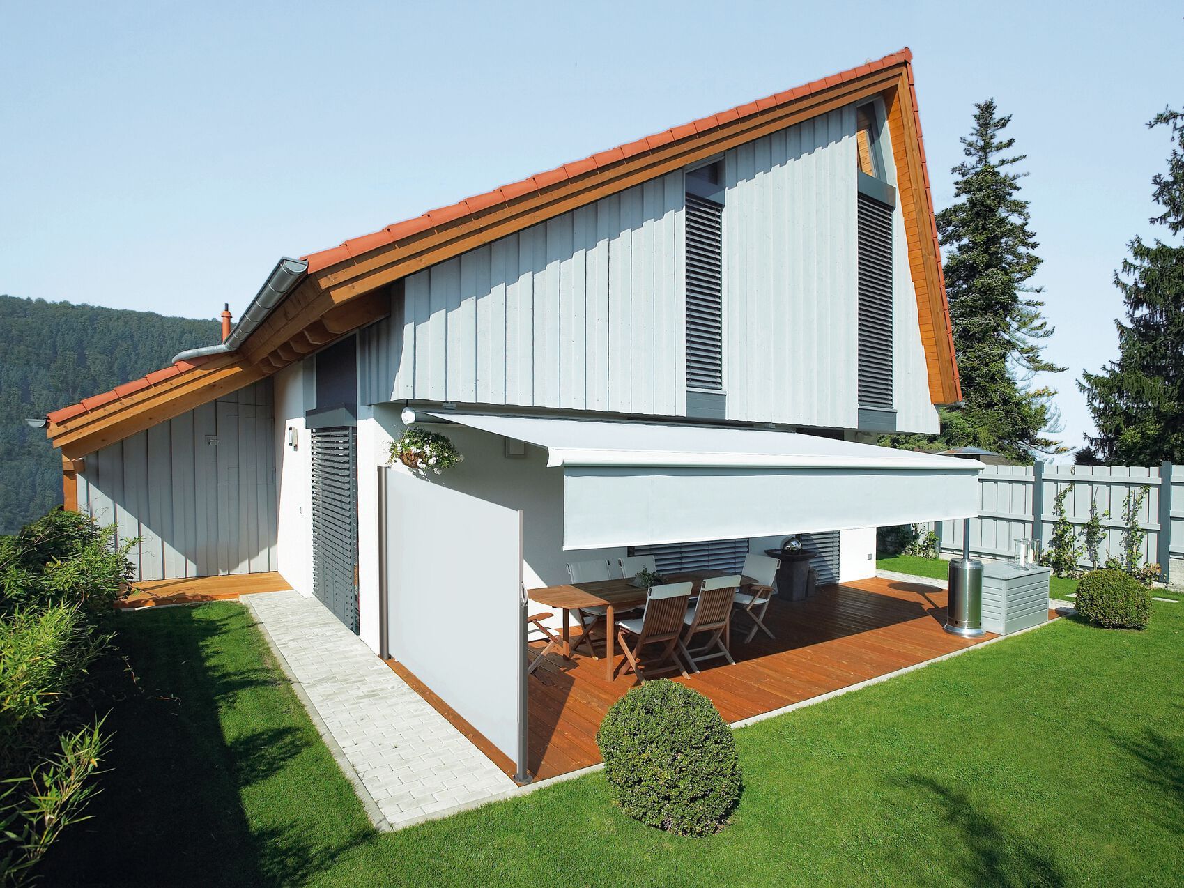 Ткань сад разделитель экрана WAREMA TENDA LATERALE ARCH-00066593 - Вид №1