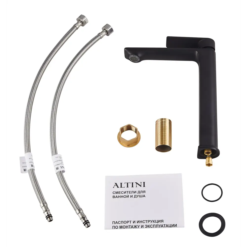 Смеситель для раковины ALTINI черный матовый на столешницу 89396455 STLM-1566218 - Вид №5